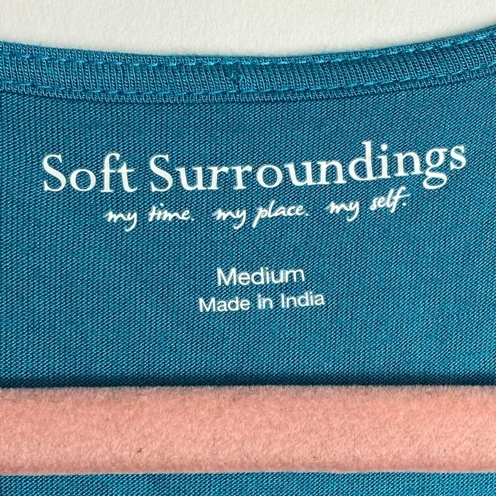Soft surroundings Blouse Long Sleeve Open shoulder